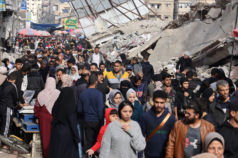 Popolazione palestinese a Rafah